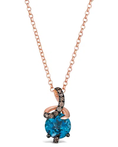 Le Vian ® Wrapped In Love 14k Rose Gold 2.14 Ct. Tw. Diamond & Topaz Pendant