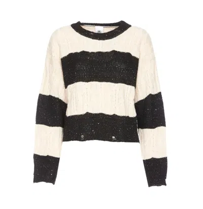 Le Volière Woman Sweater Black Size M/l Acrylic, Viscose, Wool, Alpaca Wool, Polyester