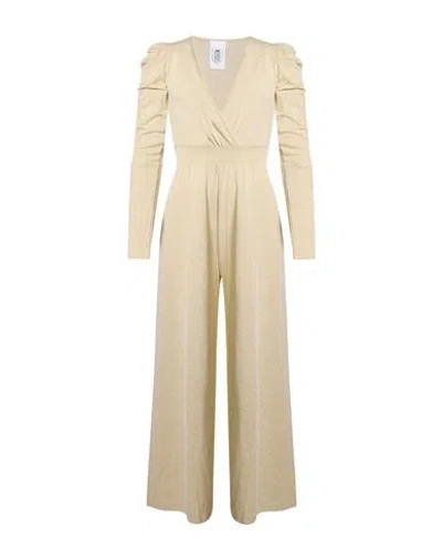 Le Volière Woman Jumpsuit Beige Size Xs Viscose, Polyester, Polyamide, Elastane