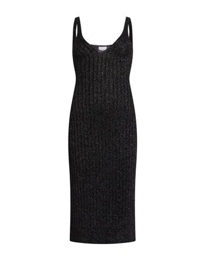 Le Volière Woman Midi Dress Black Size S Viscose, Polyester
