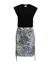 Le Volière Short Dresses In Black