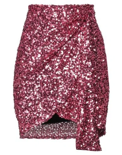Le Volière Woman Mini Skirt Magenta Size Xs Polyester, Elastane