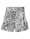 Le Volière Woman Shorts & Bermuda Shorts White Size M Polyester In White