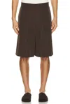 Le17septembre Adjustable Bermuda Shorts In Brown
