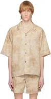 Le17septembre Beige Printed Shirt In Beige