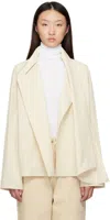 Le17septembre Beige Scarf Short Trench Jacket In Neutral