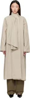 Le17septembre Beige Scarf Trench Coat