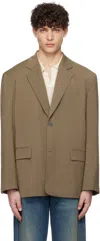 Le17septembre Beige Tailored Blazer In Beige