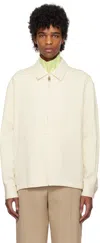 Le17septembre Beige Zip & Button Front Jacket In Ivory