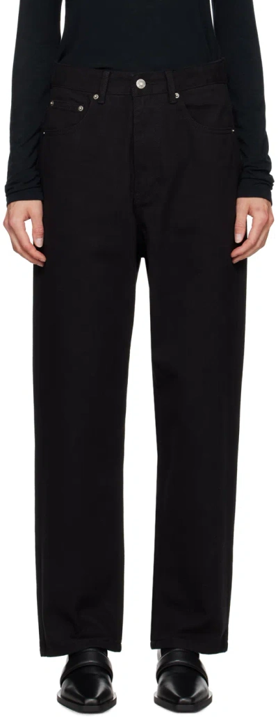 Le17septembre Black Cinch Strap Jeans