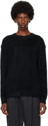 Le17septembre Black Crewneck Sweater In Black