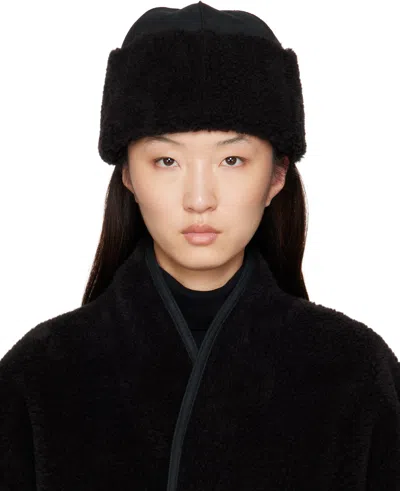 Le17septembre Black Faux-shearling Hat