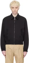 Le17septembre Black Oversized Bomber Jacket In Black