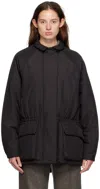 Le17septembre Black Padded Hunting Jacket In Black
