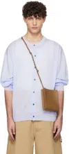 Le17septembre Blue Sheer Crewneck Cardigan In Blue