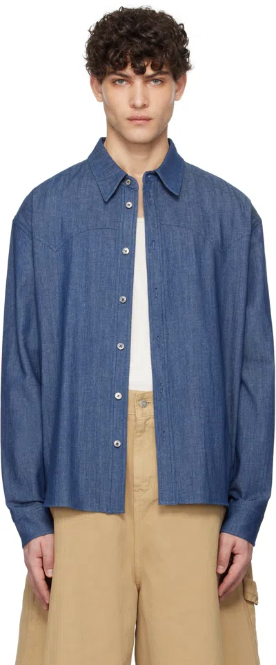 Le17septembre Blue Western Yoke Denim Shirt
