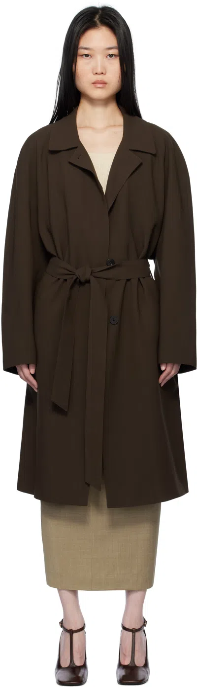 Le17septembre Brown Belted Coat
