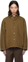 Le17septembre Brown Three-pocket Denim Jacket In Brown