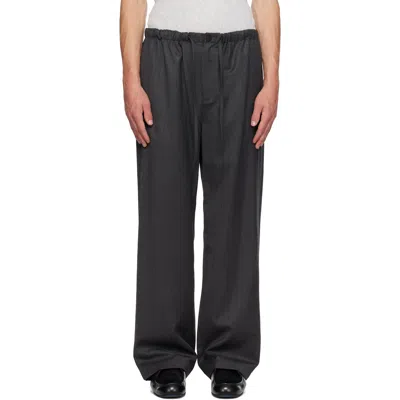 Le17septembre Gray Elasticized Easy Trousers