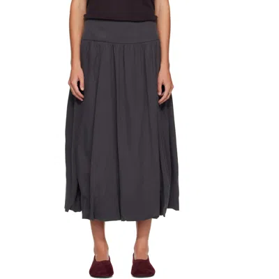Le17septembre Gray Fluid Balloon Midi Skirt
