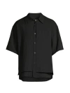 LE17SEPTEMBRE MEN'S WARDROBE IN THE CITY DOUBLE LAYERED SHORT-SLEEVE SHIRT