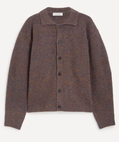 Le17septembre Mens Boucle Button-down Cardigan