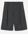 Le17septembre Mens Side Pocket Bermuda Shorts In Black