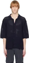 Le17septembre Navy Button Up Shirt In Navy