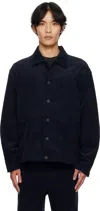 Le17septembre Mens Corduroy Layered Pocket Jacket In Blue