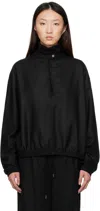 Le17septembre Navy Layered Neck Sweater