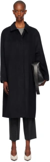 Le17septembre Navy Raglan Coat In Navy