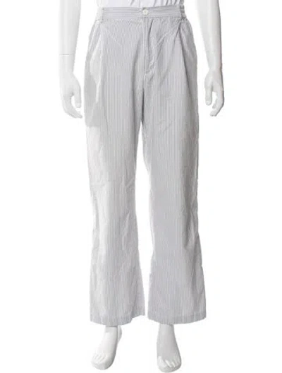 Pre-owned Le17septembre Striped Pants In Blue/white