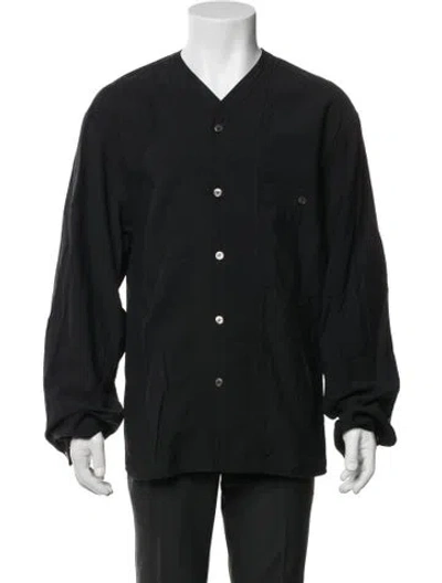 Pre-owned Le17septembre V-neck Long Sleeve T-shirt In Black