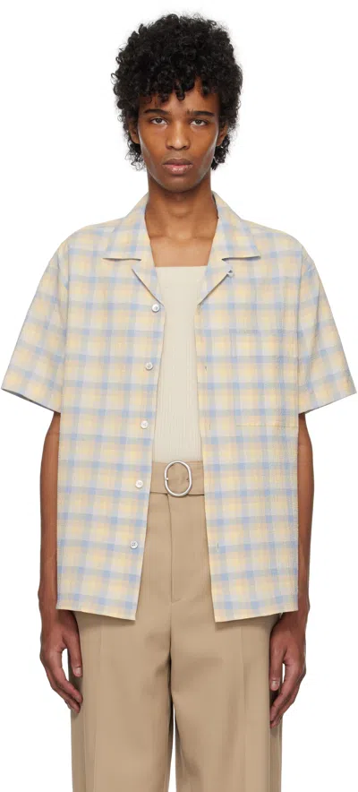 Le17septembre Yellow & Blue Check Shirt