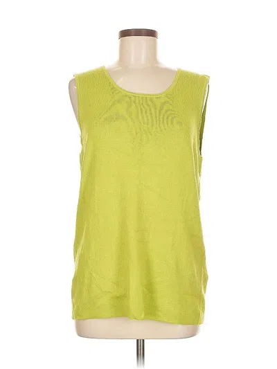 Pre-owned Lea & Nicole Sweater Vest In Green