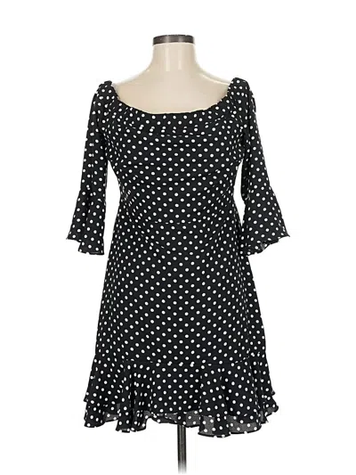 Pre-owned Lea & Viola Casual Dress In Black