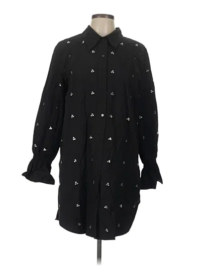 Pre-owned Lea & Viola Casual Dress In Black