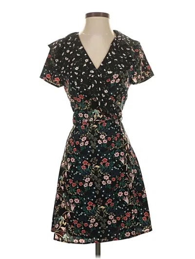 Pre-owned Lea & Viola Casual Dress In Black