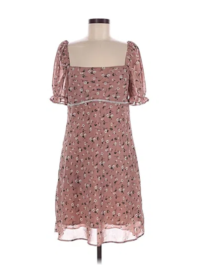 Pre-owned Lea & Viola Casual Dress In Brown