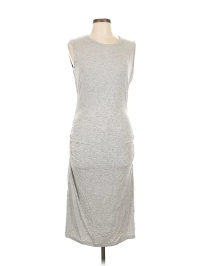 Pre-owned Lea & Viola Casual Dress In Gray