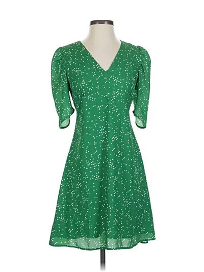 Pre-owned Lea & Viola Casual Dress In Green