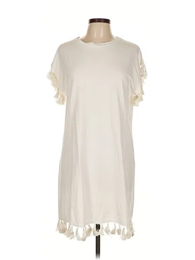 Pre-owned Lea & Viola Casual Dress In Ivory