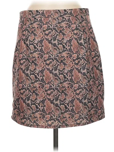 Pre-owned Lea & Viola Casual Skirt In Brown