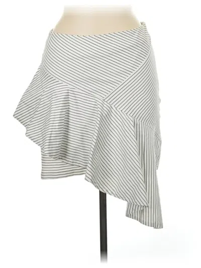 Pre-owned Lea & Viola Casual Skirt In Gray