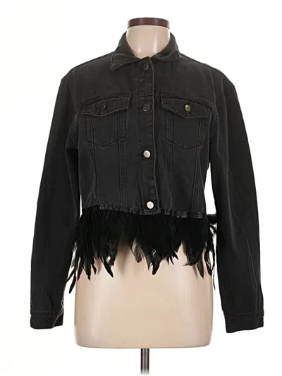 Pre-owned Lea & Viola Denim Jacket In Black