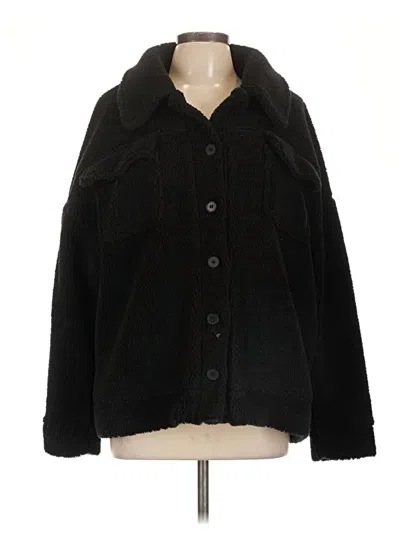 Pre-owned Lea & Viola Faux Fur Jacket In Black