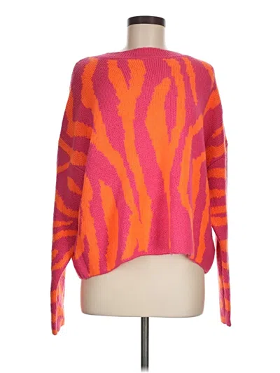 Pre-owned Lea & Viola Pullover Sweater In Pink