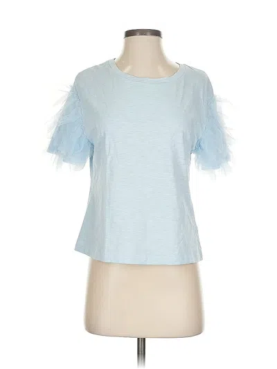 Pre-owned Lea & Viola Short Sleeve T-shirt In Blue