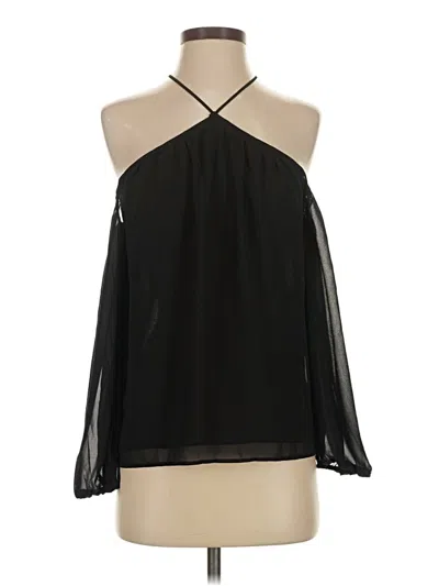 Pre-owned Lea & Viola Sleeveless Blouse In Black