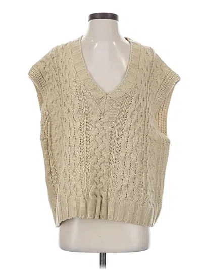Pre-owned Lea & Viola Sweater Vest In Brown